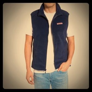 Vineyard Vines Medium Men Tech Fleece Harbor Vest